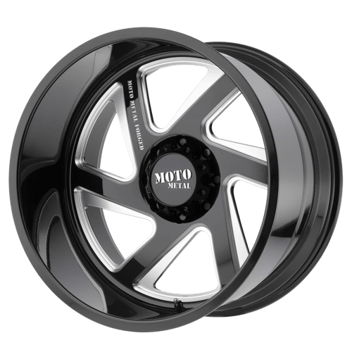 Moto Metal MO400 GLOSS BLACK MILLED BLANK 24X14 -76 117HB