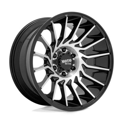 Moto Metal MO807 GLOSS BLACK MACHINED 6X5.5 22X12 -44 106.1HB