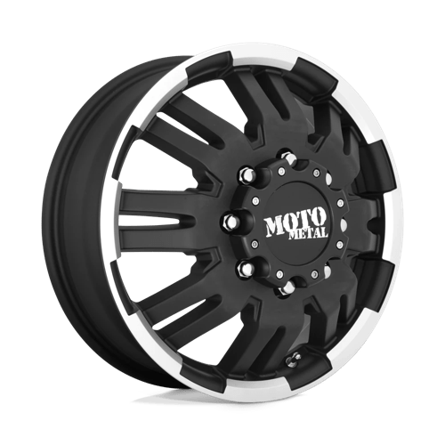 Moto Metal MO963 MATTE BLACK MACHINED DUALLY - FRONT 8X200 17X6 +111 142HB