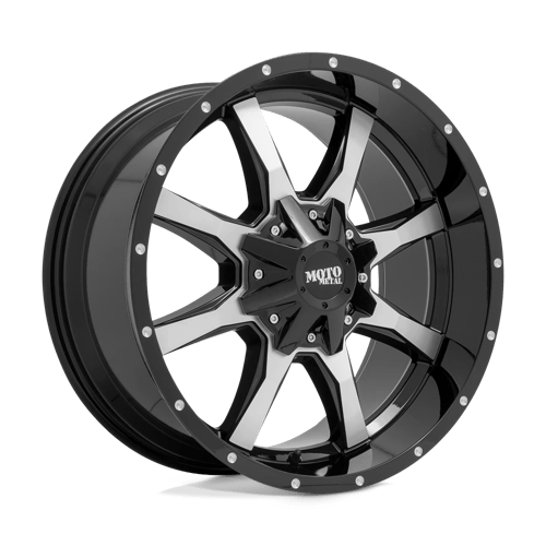 Moto Metal MO970 GLOSS BLACK W/ MACHINED FACE 5X5.0/5.5 20X12 -44 78.1HB