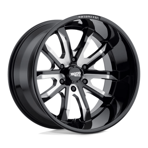 Moto Metal MO983 DAGGER GLOSS BLACK MILLED 6X5.5 20X9 +18 106.1HB