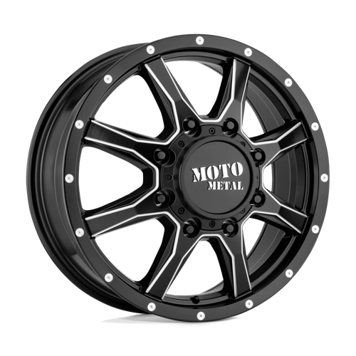 Moto Metal MO995 SATIN BLACK MILLED - FRONT 8X210 20X8.25 +127 154.3HB