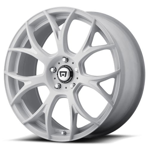 Motegi MR126 MATTE WHITE W/ MILLED ACCENTS 5X120 20X8.5 +38 74.1HB