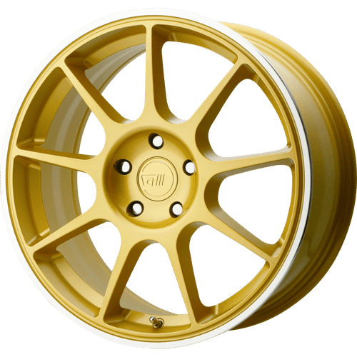 Motegi MR138 GOLD W/ MACHINED LIP 5x114.3 19X8.5 +35 72.56HB
