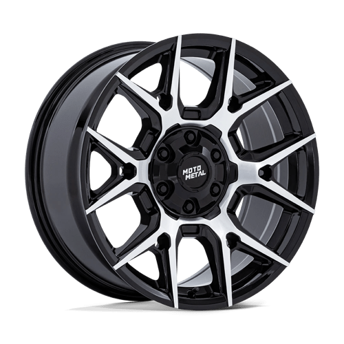Moto Metal MO813 MASON GLOSS BLACK W/ MACHINED FACE 6X135/5.5 20X9 +10 95.1HB