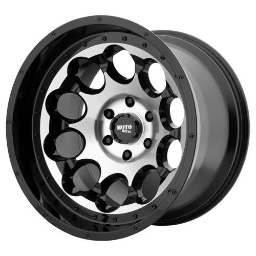Moto Metal MO990 ROTARY GLOSS BLACK MACHINED 6X5.5 20X12 -44 106.1HB