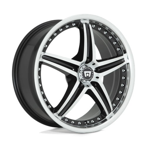 Motegi MR107 D5S GLOSS BLACK MACHINED 5X100 17X7.5 +45 72.56HB