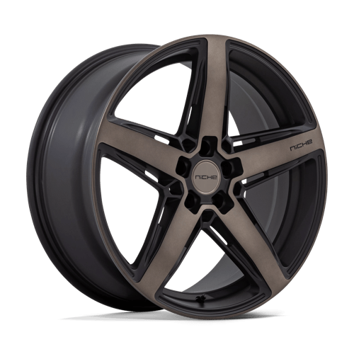 Niche M271 TERAMO MATTE BLACK W/ DOUBLE DARK TINT FACE 5x114.3 20X9.5 +25 70.7HB