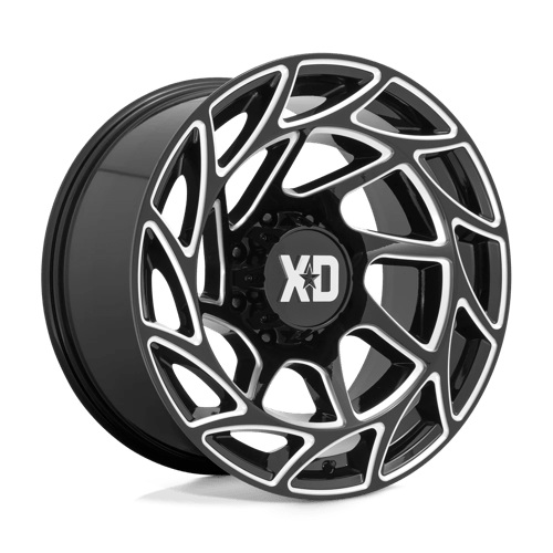 XD XD860 ONSLAUGHT GLOSS BLACK MILLED 8X6.5 20X10 -18 125.1HB