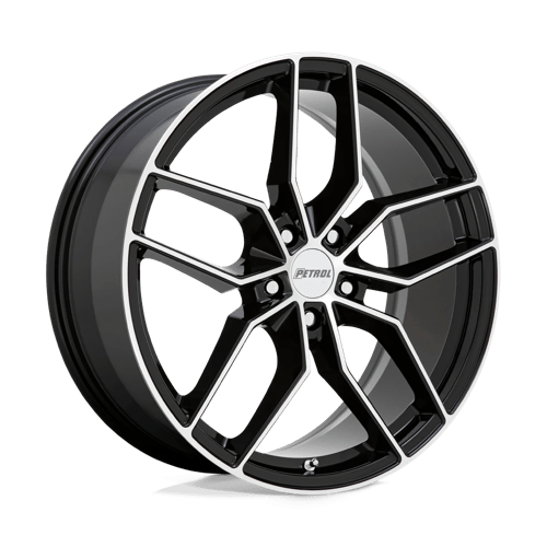 Petrol P5C GLOSS BLACK W/ MACHINED FACE 5X110 18X8 +40 72.1HB