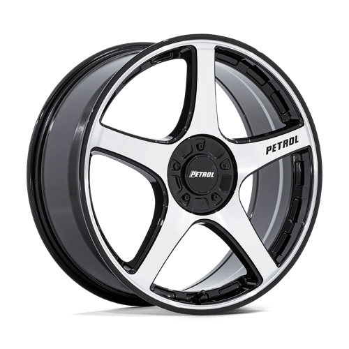 Petrol PE003 P2E GLOSS BLACK W/ MACHINED FACE 5X112/120 20X8.5 +35 74.1HB