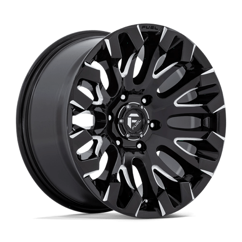 Fuel OffRoad D828 QUAKE GLOSS BLACK MILLED 6X5.5 18X9 +1 106.1HB