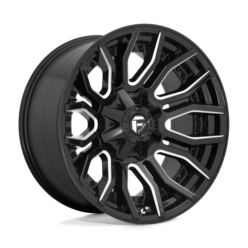 Fuel OffRoad D711 RAGE GLOSS BLACK MILLED 8X180 20X10 -18 124.2HB