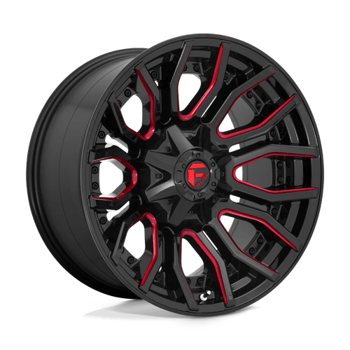 Fuel OffRoad D712 RAGE GLOSS BLACK RED TINTED CLEAR 8X170 20X10 -18 125.1HB