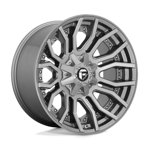 Fuel OffRoad D713 RAGE PLATINUM BRUSHED GUN METAL TINTED CLEAR 8X170 20X10 -18 125.1HB