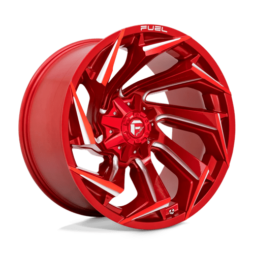 Fuel OffRoad D754 REACTION CANDY RED MILLED 8X6.5 22X12 -44 125.1HB