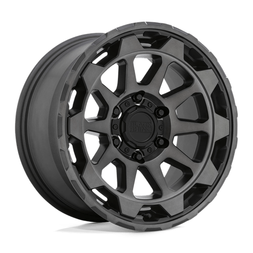 Black Rhino ROTOR MATTE GUNMETAL W/ BRUSHED FACE 6X5.5 17X8.5 -18 112.1HB