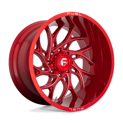 Fuel OffRoad D742 RUNNER CANDY RED MILLED 6X5.5 24X14 -75 106.1HB