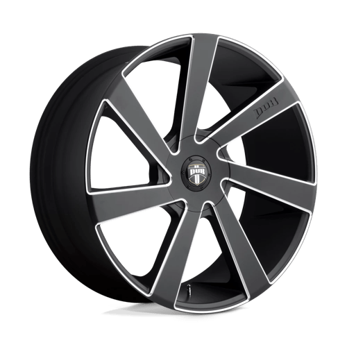 DUB S133 DIRECTA MATTE BLACK MILLED 5X115/4.75 22X9.5 +15 72.56HB
