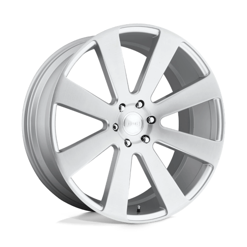 DUB S213 8-BALL GLOSS SILVER BRUSHED 6X5.5 24X10 +30 78.1HB