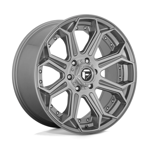 Fuel OffRoad D705 SIEGE BRUSHED GUN METAL TINTED CLEAR 6X5.5 22X10 -18 106.1HB