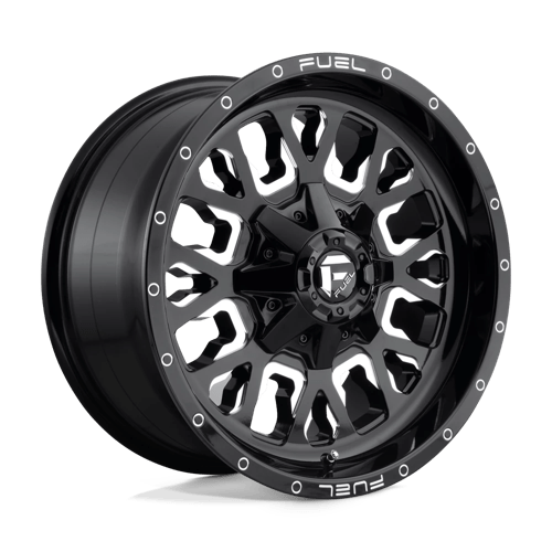 Fuel OffRoad D611 STROKE GLOSS BLACK MILLED 8X6.5 18X9 +20 125.1HB