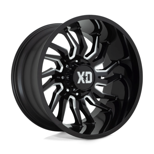 XD XD858 TENSION GLOSS BLACK MILLED 8X170 22X10 -18 125.1HB