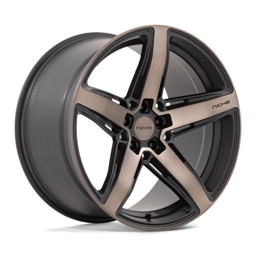Niche M271 TERAMO MATTE BLACK W/ DOUBLE DARK TINT FACE 5X112 20X10.5 +20 66.56HB