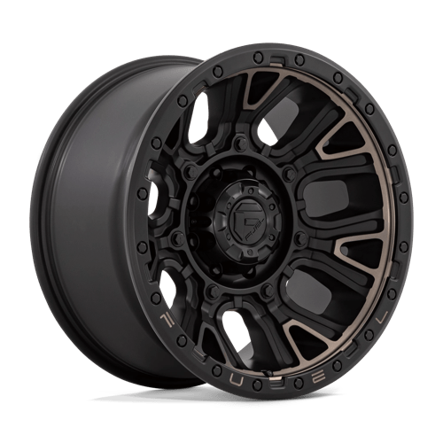 Fuel OffRoad D824 TRACTION MATTE BLACK W/ DOUBLE DARK TINT 8X180 20X10 -18 124.2HB