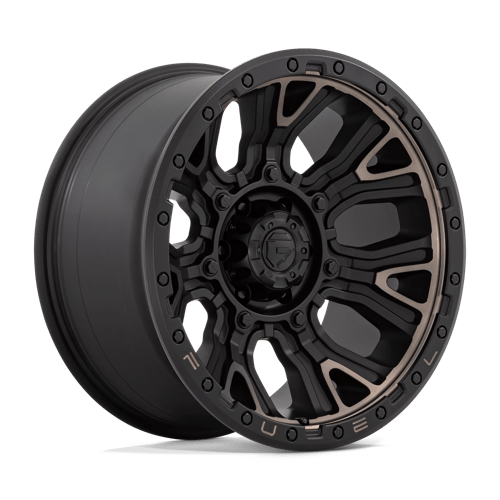 Fuel OffRoad D824 TRACTION MATTE BLACK W/ DOUBLE DARK TINT 6X5.5 20X10 -18 106.1HB