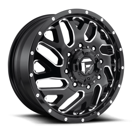 Fuel OffRoad D581 TRITON GLOSS BLACK MILLED 8X210 20X8.25 +105 154.3HB