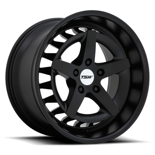 TSW DEGNER SEMI GLOSS BLACK 5X112 18X8.5 +20 66.56HB