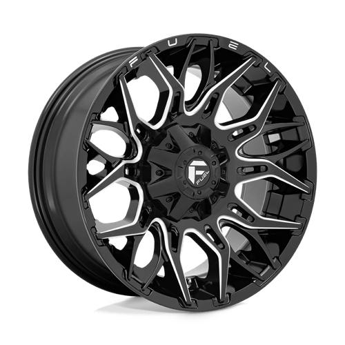 Fuel OffRoad D769 TWITCH GLOSSY BLACK MILLED 8X6.5 20X10 -18 125.1HB