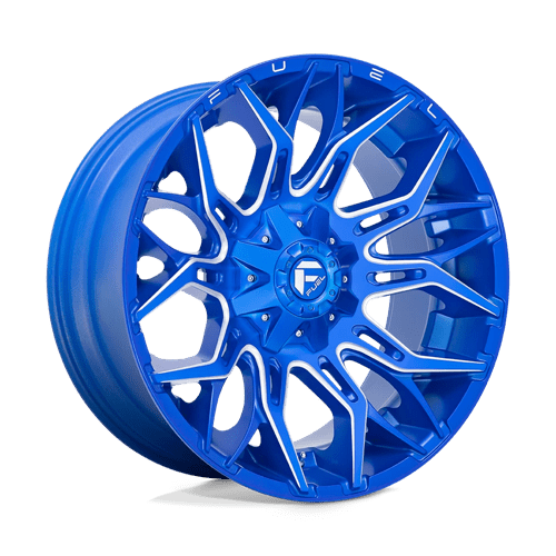 Fuel OffRoad D770 TWITCH ANODIZED BLUE MILLED 8X170 22X10 -18 125.1HB