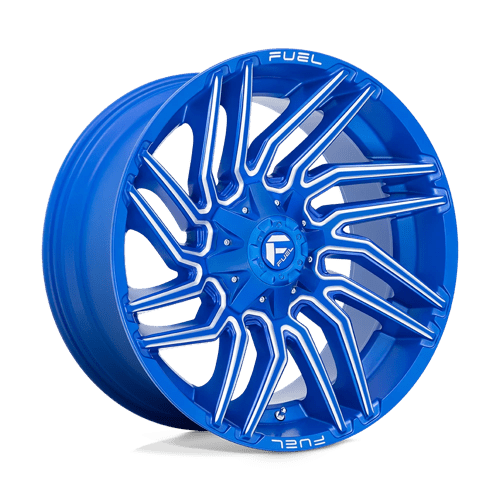 Fuel OffRoad D774 TYPHOON ANODIZED BLUE MILLED 8X6.5 22X10 -18 125.1HB