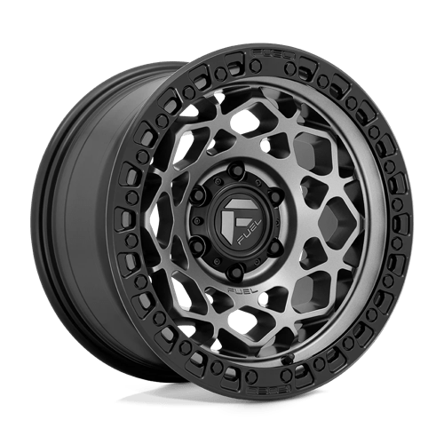 Fuel OffRoad D784 UNIT GUNMETAL W/ MATTE BLACK RING 5X5.0 17X9 -12 71.5HB