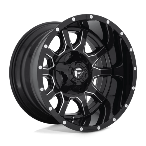 Fuel OffRoad D627 VANDAL GLOSS BLACK MILLED 8X6.5 20X12 -43 125.1HB