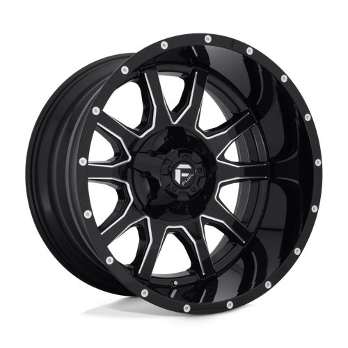 Fuel OffRoad D627 VANDAL GLOSS BLACK MILLED 8X170 22X12 -43 125.1HB