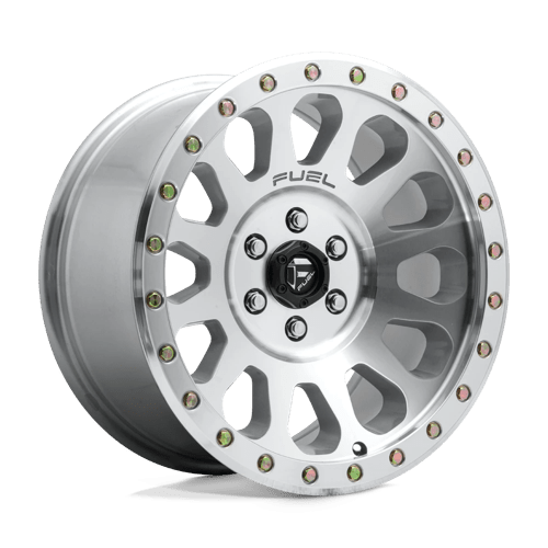 Fuel OffRoad D647 VECTOR DIAMOND CUT MACHINED W/ CLEAR COAT 6X5.5 17X8.5 -6 108HB