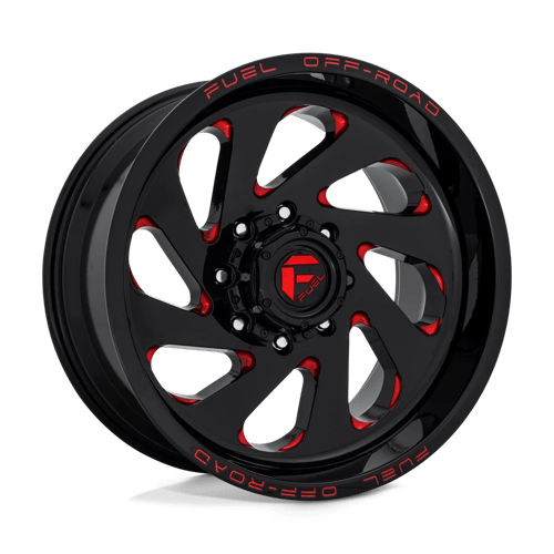 Fuel OffRoad D638 VORTEX GLOSS BLACK RED TINTED CLEAR 6X5.5 20X10 -18 106.1HB