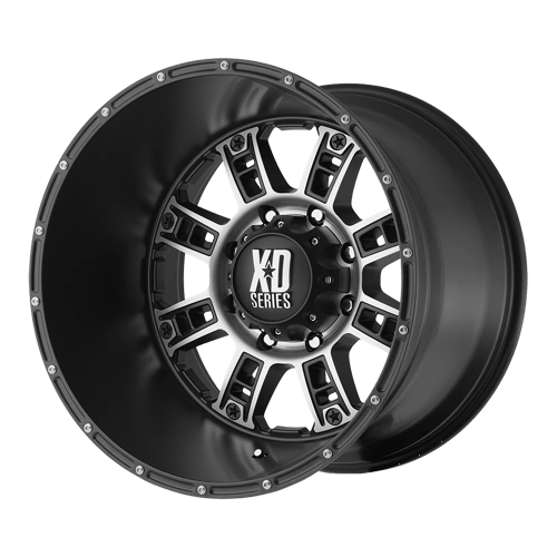 XD XD809 RIOT MATTE BLACK MACHINED 5X5.0 20X9 +18 78.1HB