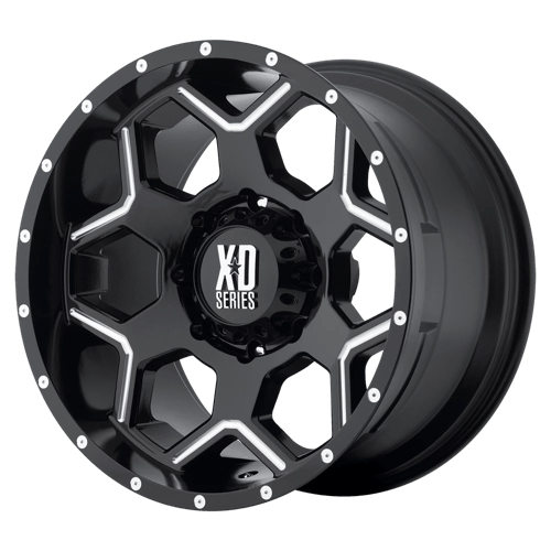 XD XD812 CRUX GLOSS BLACK MILLED 5X5.0 18X9 +18 78.1HB