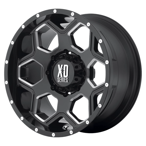 XD XD813 BATALLION GLOSS BLACK MILLED 6X135 20X10 -24 87.1HB
