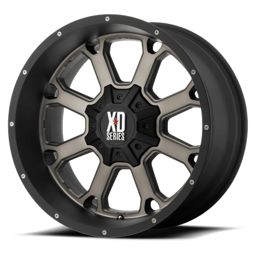XD XD825 BUCK 25 MATTE BLACK W/ DARK TINT 8X6.5 22X10 -18 125.1HB