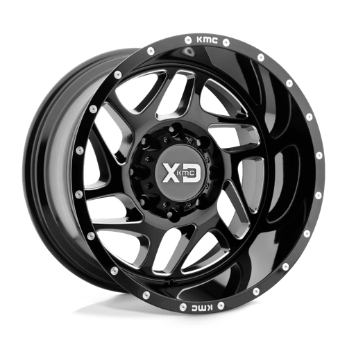 XD XD836 FURY GLOSS BLACK MILLED 8X6.5 20X12 -44 125.1HB
