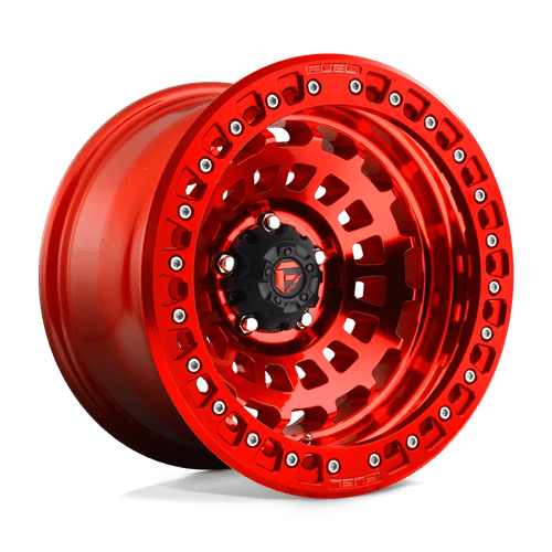 Fuel OffRoad D100 ZEPHYR BEADLOCK CANDY RED 5X5.0 17X9 -15 71.5HB