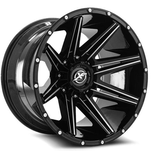 XF OFFROAD XF-220 Gloss Black Milled 20X9 6x135/6x139.7 +12 106.4HB
