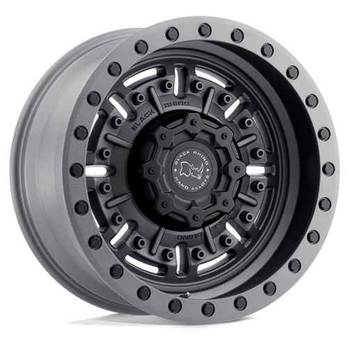 Black Rhino ABRAMS TEXTURED MATTE GUNMETAL 6X5.5 20X9.5 +12 112.1HB