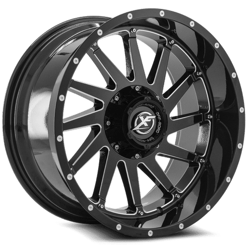 XF OFFROAD XF-216 Gloss Black Milled 20X9 6x135/6x139.7 +12 108HB