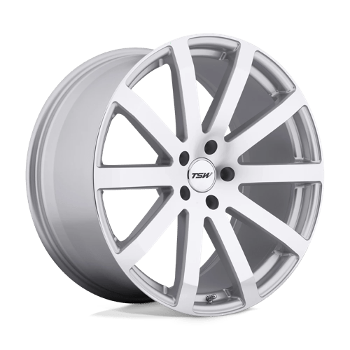 TSW BROOKLANDS SILVER W/ MIRROR CUT FACE 5X120 19X9.5 +35 76.1HB